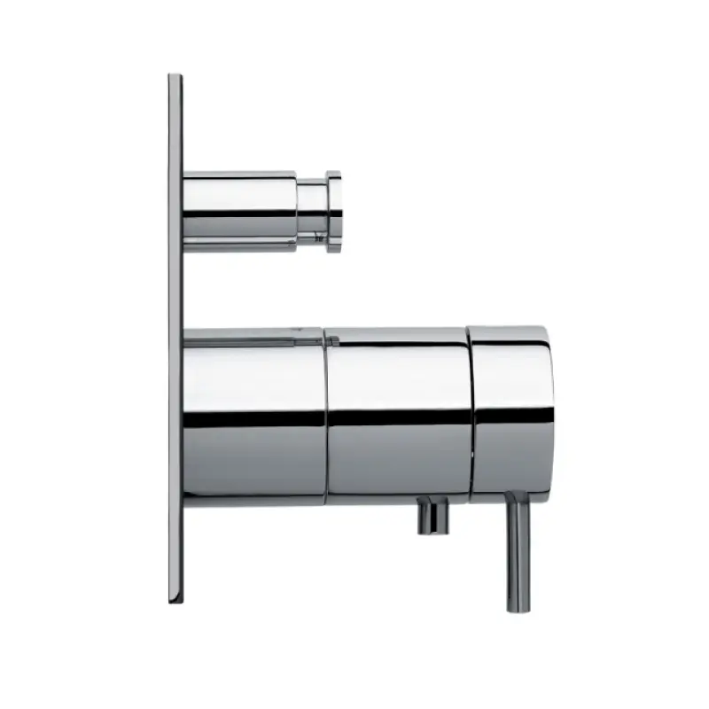 Waterevolution Flow vstavaný sprchový termostat s 2 výstupmi chróm T132TBB01 s TEC boxom