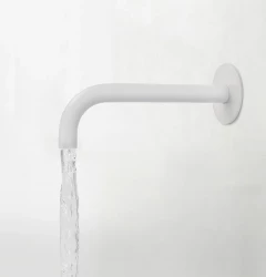 Waterevolution Flow výtok vane matná biela T167119BR dĺžka výtoku 19 cm
