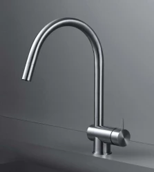 Waterevolution Flow kuchynská batéria masívna nerezová oceľ s výsuvným výtokom T155IE