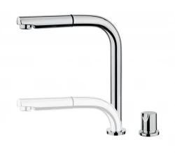 Cisal kuchynská batéria s výsuvnou výtokovou hadicou, 2-otvorová, náhrada za Blanco Chrome LC00009021