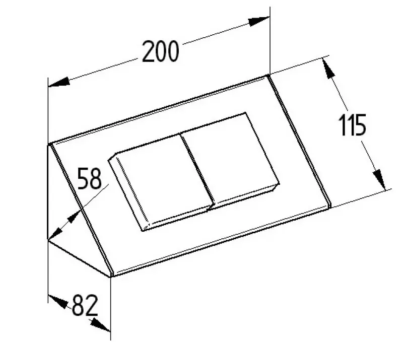 Power socket with 2 hinged covers pin-earth ST3900ST