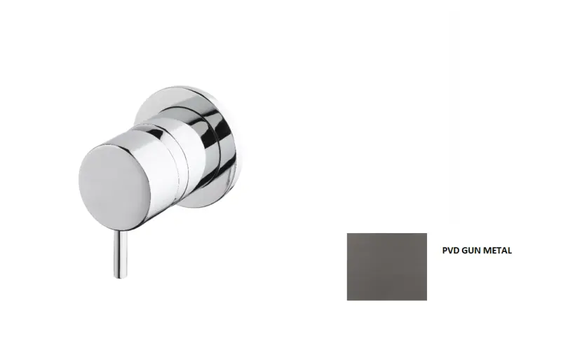 Waterevolution Flow Vstavaná batéria PVD Gun Metal 1208952954