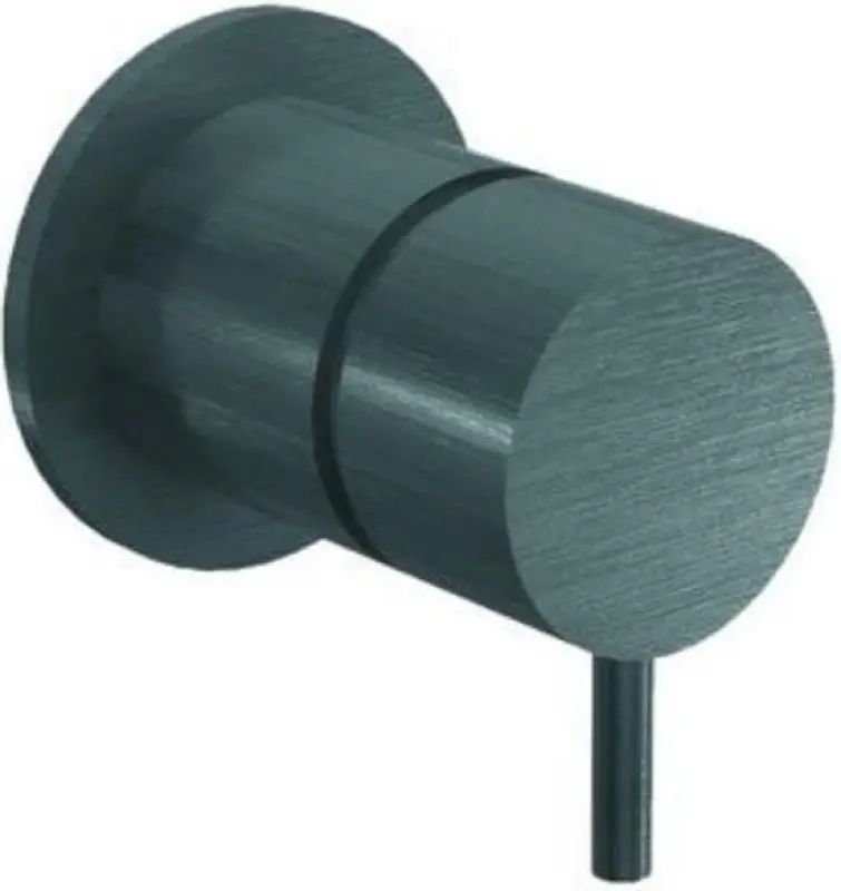 Waterevolution Flow vstavaný 2-cestný prepínač okrúhla rozeta gun metal T1482S.GME