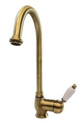 PB klasická kuchynská batéria s jednou pákou a otočným výtokom 200 mm Bronz 1208953114