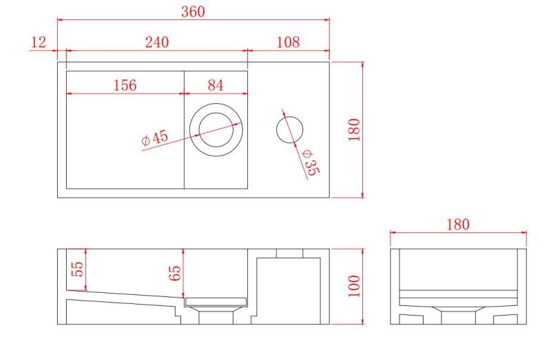 Solid-S Fontána z kompozitného materiálu B36xD18xH10 cm, matná čierna s krytom 1208953168