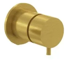 Waterevolution Flow vstavaná batéria kartáčovaná mosadz vrátane vstavaného dielu T11842LE