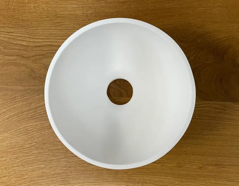 Malé umývadlo Solid S z materiálu Solid Surface, okrúhle, 20 x 20 x 11 cm, matná biela, 1208953267