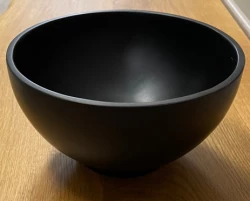 Malé umývadlo Solid S z materiálu Solid Surface, okrúhle, 20 x 20 x 11 cm, matná čierna, 1208953268