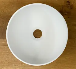 Malé umývadlo Solid S z materiálu Solid Surface, okrúhle, 25 x 25 x 11 cm, matná biela, 1208953272