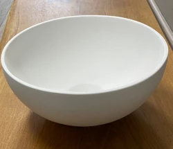 Malé umývadlo Solid S z materiálu Solid Surface, okrúhle, 25 x 25 x 11 cm, matná biela, 1208953272