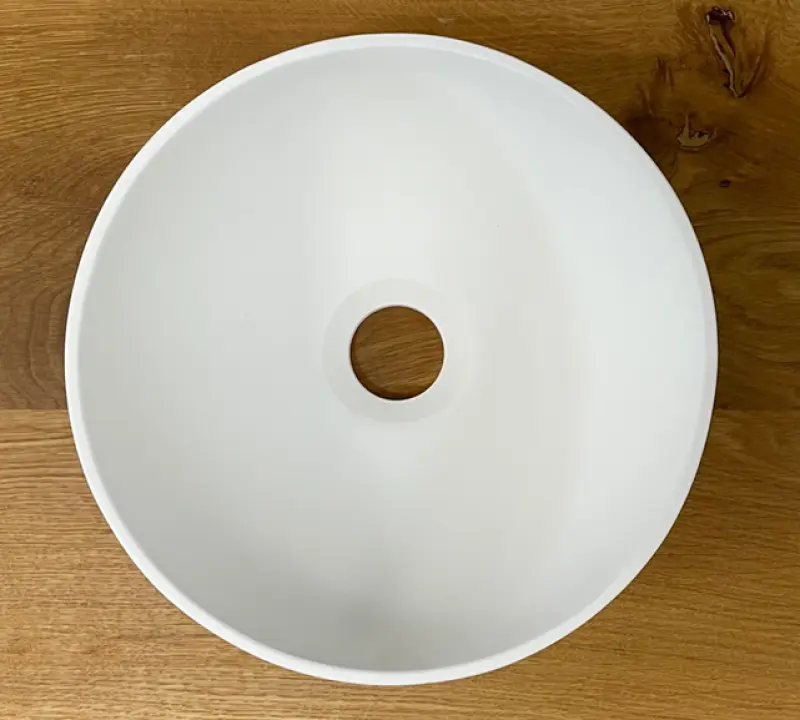 Malé umývadlo Solid S z materiálu Solid Surface, okrúhle, 25 x 25 x 11 cm, matná biela, 1208953272