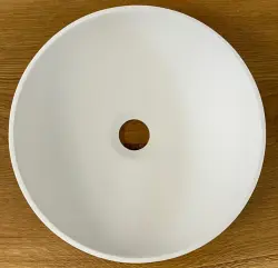 Malé umývadlo Solid S z materiálu Solid Surface, okrúhle, 30 x 30 x 11 cm, matná biela, 1208953273