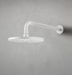 Waterevolution Flow hlavová sprcha 250 mm s nástenným pripojením matná biela T164125BR