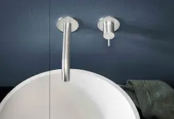SB Round 316 vstavaná umývadlová batéria Gun Metal PVD 132mm