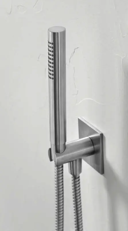 SB 316 Štvorcová ručná sprcha s hadicou a závesným hákom z nehrdzavejúcej ocele