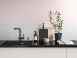 Franke Kuchynská batéria Atlas Neo s výsuvným výtokom pvd gun metal 115.0628.210
