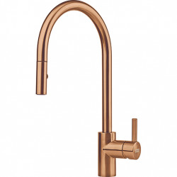 Franke medený kuchynský kohútik Eos Neo s výsuvnou sprchovou hlavicou PVD copper 115.0628.254