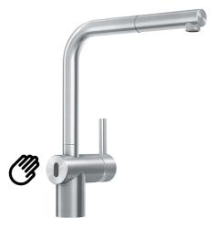 Franke brúsená nerezová senzorová kuchynská batéria Atlas Neo s výsuvnou výtokovou trubicou inox 115.0625.523