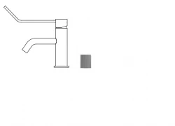Waterevolution Flow umývadlová batéria vrátane click plug RVS T111IE