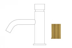 Waterevolution Flow Fontánový kohútik samouzavierací kartáčovaná mosadz T110TPLE