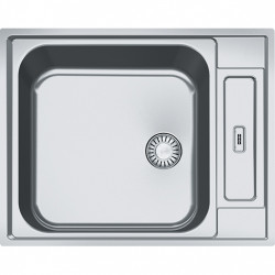 Franke Argos AGX 210 nerezová oceľ 10 cm plytký drez pre zapustenie do roviny 625x510 obojstranný pre telesne postihnutých 127.0296.789
