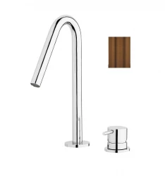 Waterevolution Flow 2-otvorová umývadlová batéria PVD kartáčovaná meď s malým V 120mm výtokom T1121VCPE