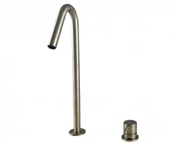 Waterevolution Flow 2-otvorová umývadlová batéria z nehrdzavejúcej ocele s vysokým výtokom 120 mm T1122VIE