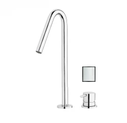 Waterevolution Flow 2-otvorová umývadlová batéria biela s vysokým výtokom V 120mm T1122VBR