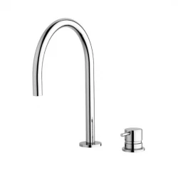 Waterevolution Flow 2-otvorová umývadlová batéria chróm s nízkym U 113 mm výtokom T1121U01