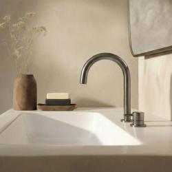 Waterevolution Flow 2-otvorová umývadlová batéria PVD Gun Metal T1121UGME