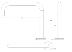 Waterevolution Flow 2-otvorová umývadlová batéria brúsená mosadz T112HLE