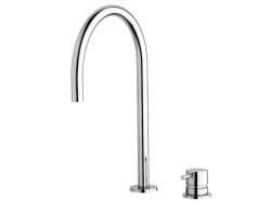 Waterevolution Flow 2-otvorová umývadlová batéria chróm s nízkym U 200mm výtokom T1122U01