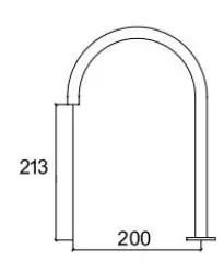 Waterevolution Flow 2-otvorová umývadlová batéria chróm s nízkym U 200mm výtokom T1122U01