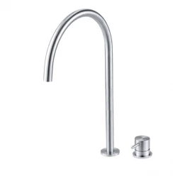 Waterevolution Flow 2-otvorová umývadlová batéria z nerezovej ocele s vysokým U výtokom 200 mm T1122UIE