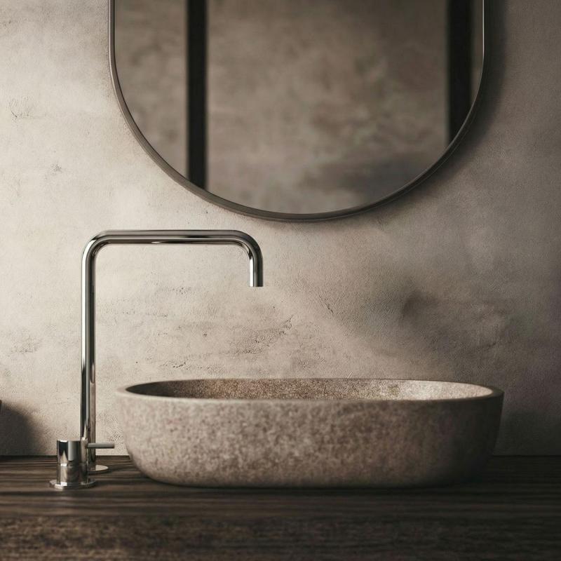 Waterevolution Flow 2-otvorová batéria na umývadlo vysoký výtok 222 chróm T122H01