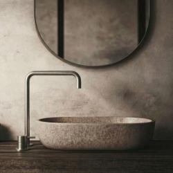 Waterevolution Flow 2-otvorová umývadlová batéria vysoký výtok 222 nerezová oceľ T122HIE