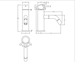 Waterevolution Flow bidetová batéria PVD Gun Metal T120GME