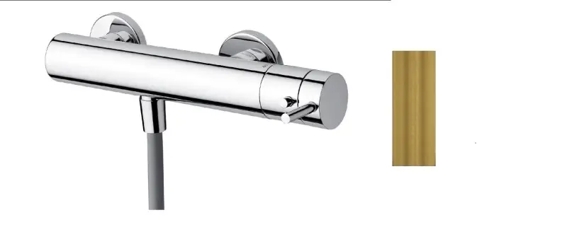 Waterevolution Flow sprchový termostat s príslušenstvom, mosadz, prírodná T140TLE