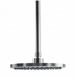 Waterevolution Flow hlavová sprcha 250 mm s pripojením na strop, úplne z nehrdzavejúcej ocele