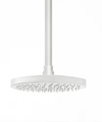 Waterevolution Flow hlavová sprcha 250 mm s pripojením na strop, matná biela, T164225BR