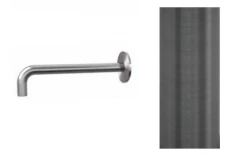 Waterevolution Flow vanová výtoková rúra 19 cm PVD Gun Metal T167119GME