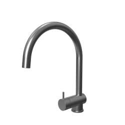 Waterevolution Flow kuchynská batéria PVD Gun metal s výsuvným výtokom T155GME