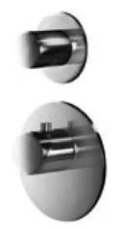 SB AESTHETICS Okrúhly vstavaný termostatický ventil s 1 výstupom / uzatvárací ventil chróm 1208954897