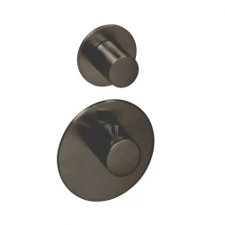 SB 316 AESTHETICS Okrúhly vstavaný termostatický ventil s 2 výstupmi / stop-omstelventil PVD gun metal brúsený 1208954918