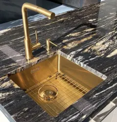 Lorreine drez spodný rošt PVD zlatý zlatý odkvapkávač 34x40cm 1208955089