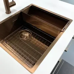 Lorreine drez odkvapkávacia mriežka PVD medený odkvapkávač 50x40cm 1208955094