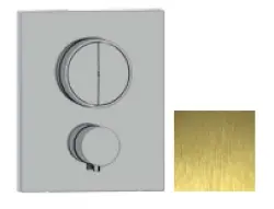 SB Push Square Vstavaná termostatická batéria s tlačidlom na prepínanie a reguláciou objemu PVD zlato 1208955129