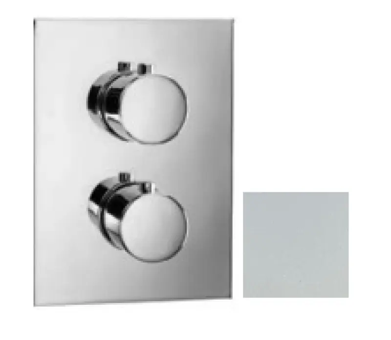 SB Universale Round on Square vstavaná termostatická batéria s 2 výstupmi matná biela 1208955158