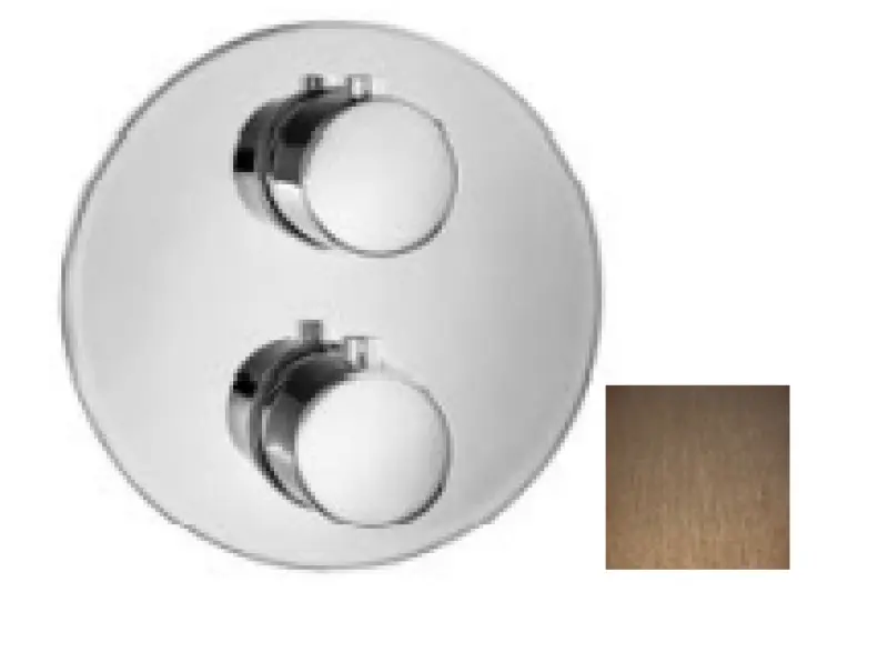 SB Universale Round Vstavaná termostatická batéria s 2 vývodmi PVD meď 1208955166