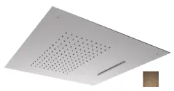 SB Square 316 Vstavaná dažďová sprcha s vodopádom 50x50cm stropná sprchová hlavica PVD meď 1208955318
